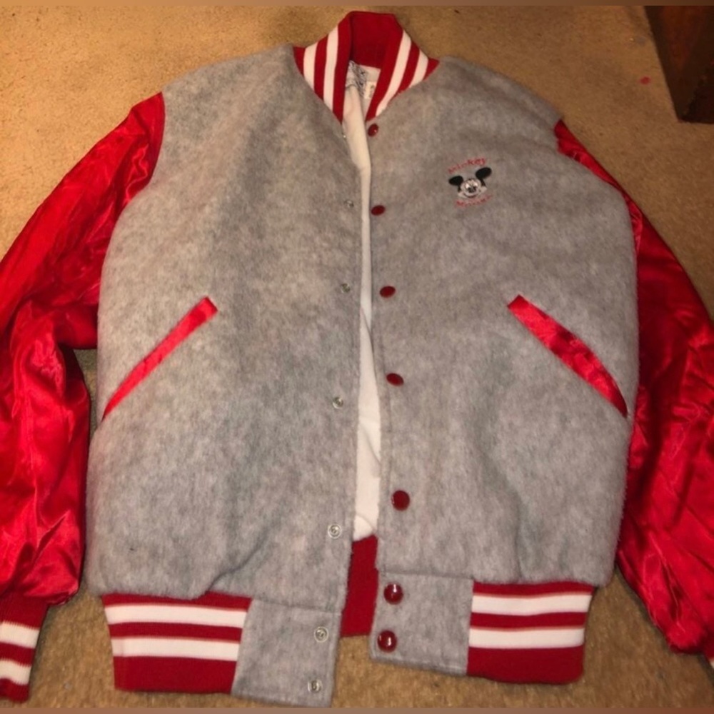 Vintage Mickey Mouse Silk Bomber Jacket